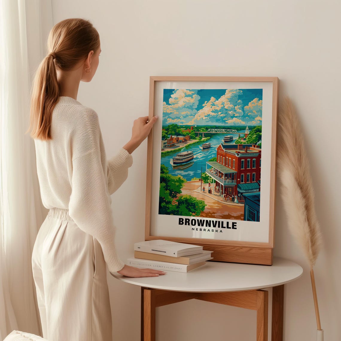 Brownville Print Nebraska Poster Brownville Views Brownville Art Nebraska Charm Brownville Beauty Historic Town Cultural Heritage - Image 2