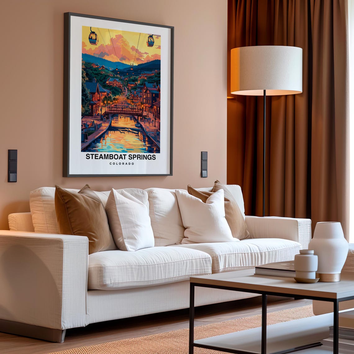 Steamboat Springs Travel Print Steamboat Springs Ski Poster Colorado Ski Poster Steamboat Springs Ski Resort Print - Image 4
