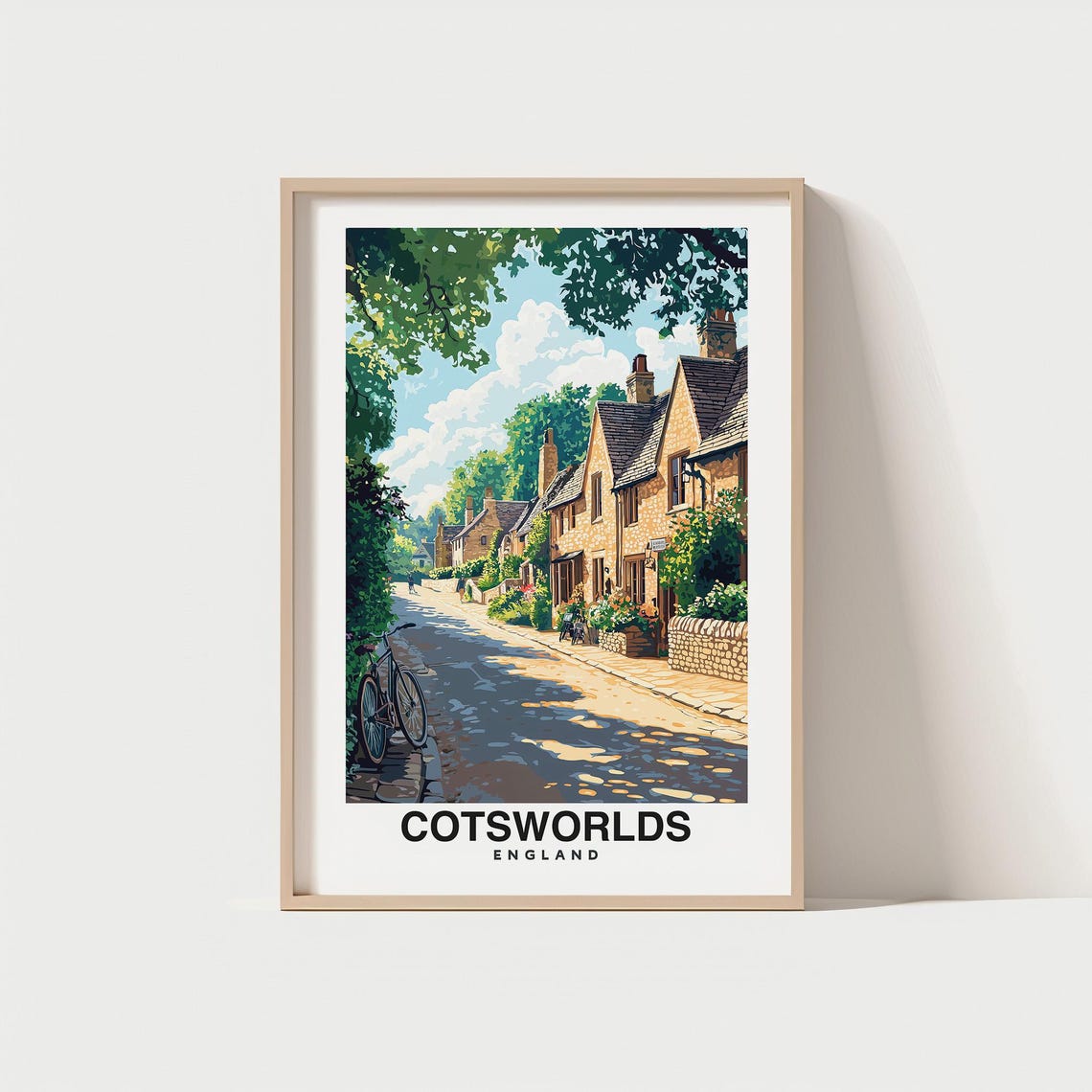 Cotswolds United Kingdom Travel Print Wall Art Cotswolds United Kingdom City Print Cotswolds United Kingdom Travel Gift Cotswolds