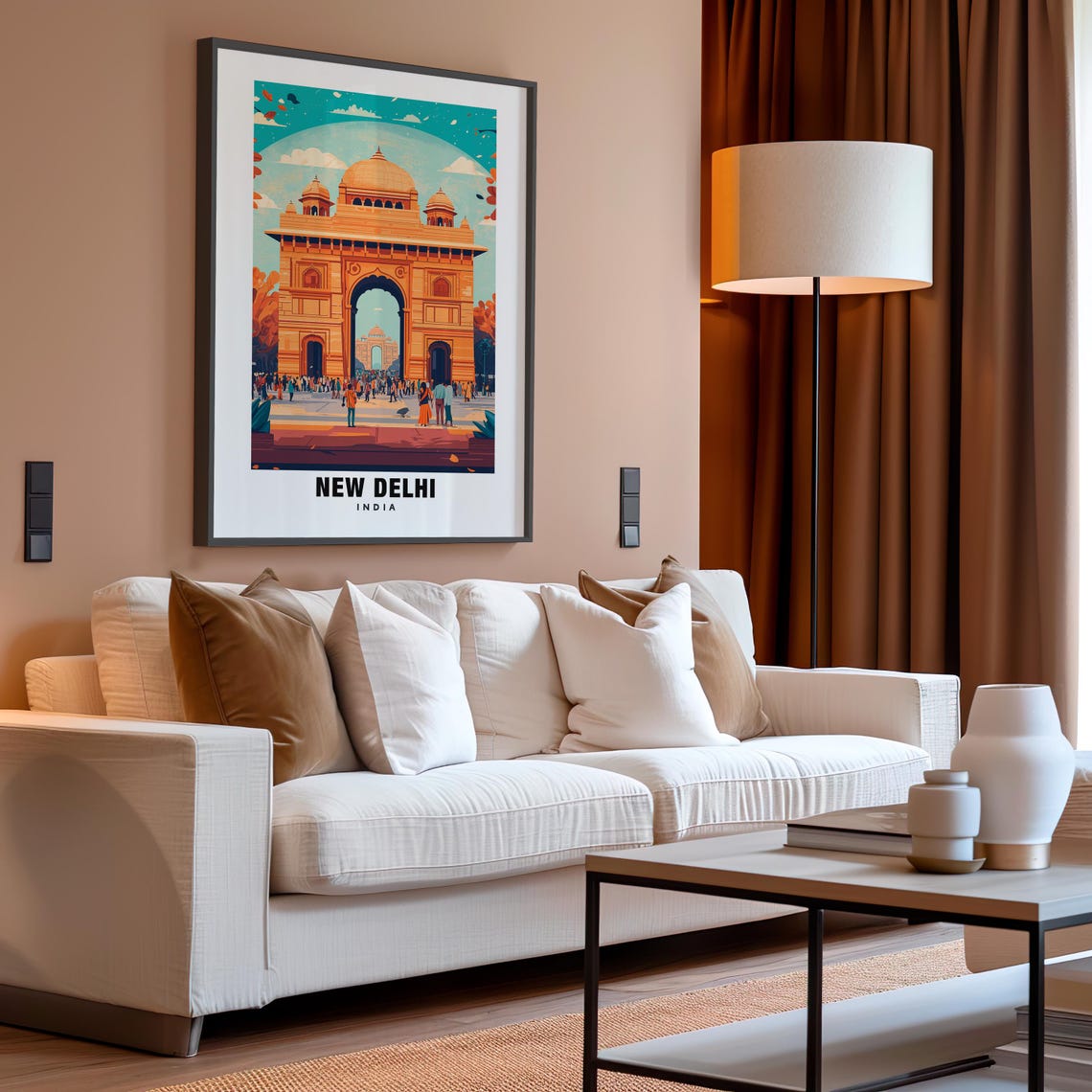 New Delhi Print India Poster New Delhi Views New Delhi Landmarks New Delhi City India Charm New Delhi Beauty New Delhi Heritage - Image 4