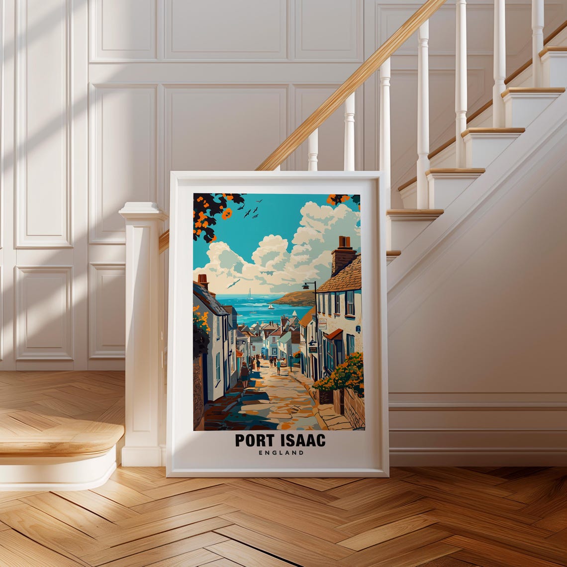 Port Isaac Print England Poster Port Isaac Views Port Isaac Harbour Port Isaac Village England Charm Port Isaac Beauty Port Isaac