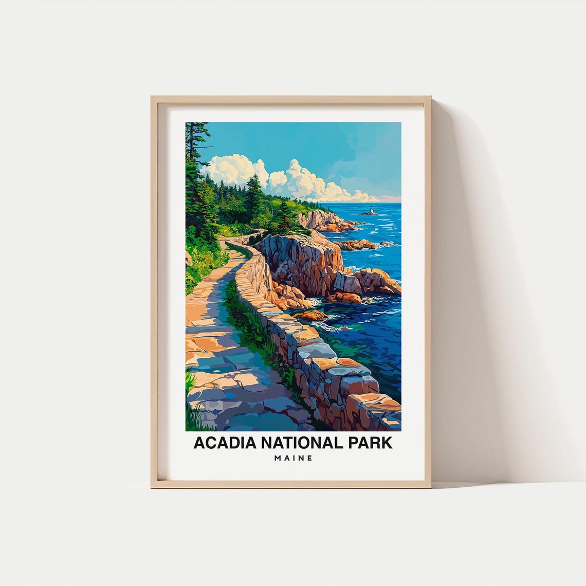Acadia National Park Travel Print Wall Art Acadia National Park City Print Acadia National Park Travel Gift Acadia