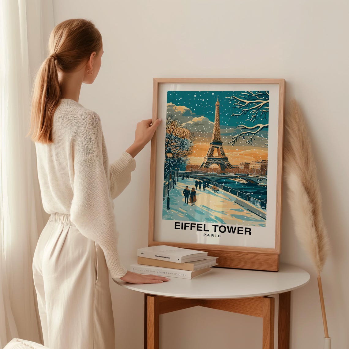 Eiffel Tower Print France Poster Travel Wall Art Landmark Print Paris Poster Scenic Art Historic Decor Travel Poster Iconic Print - Image 2