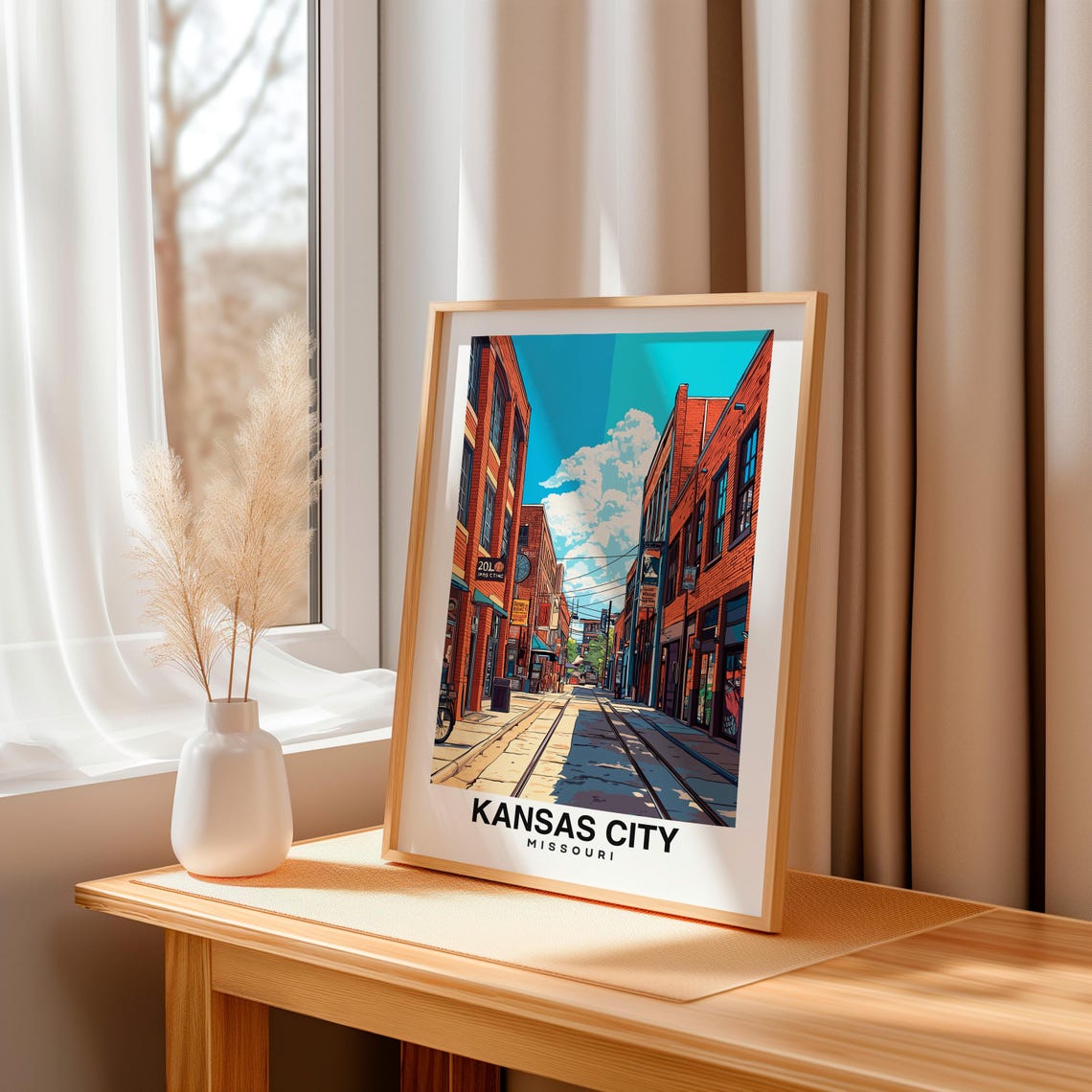 Kansas City Travel Print Kansas City United States Travel Gift City Poster Wedding Gift Birthday Present - Image 3