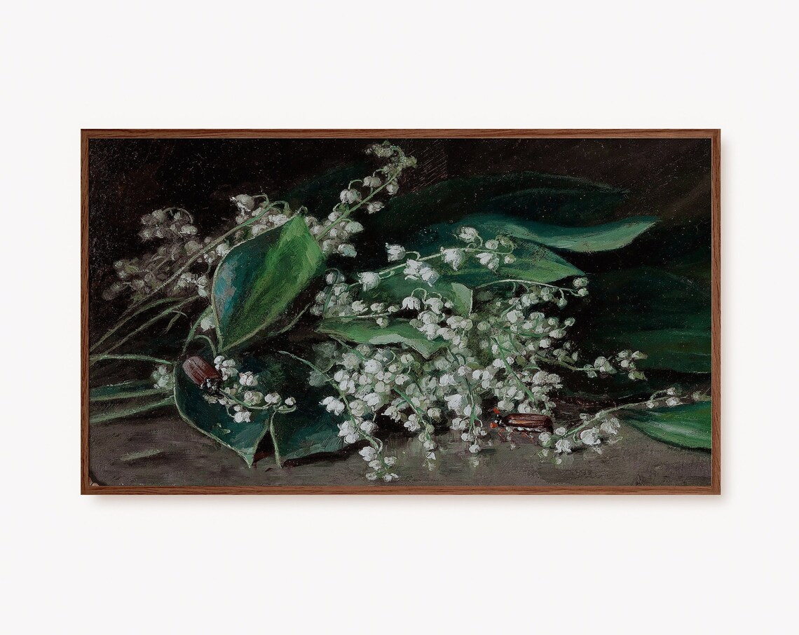 Lily Of The Valley Vintage Flower Art Print