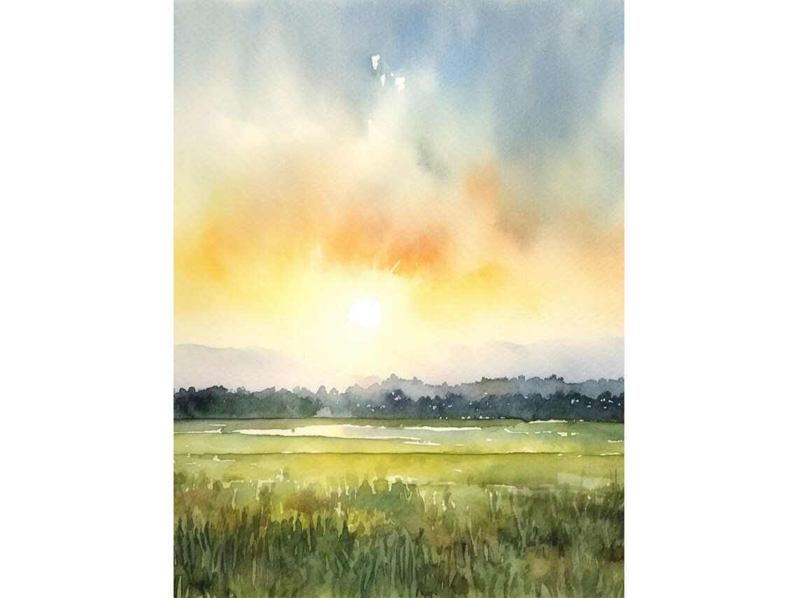 Marsh Painting Low Country Coastal Landscape Art Print