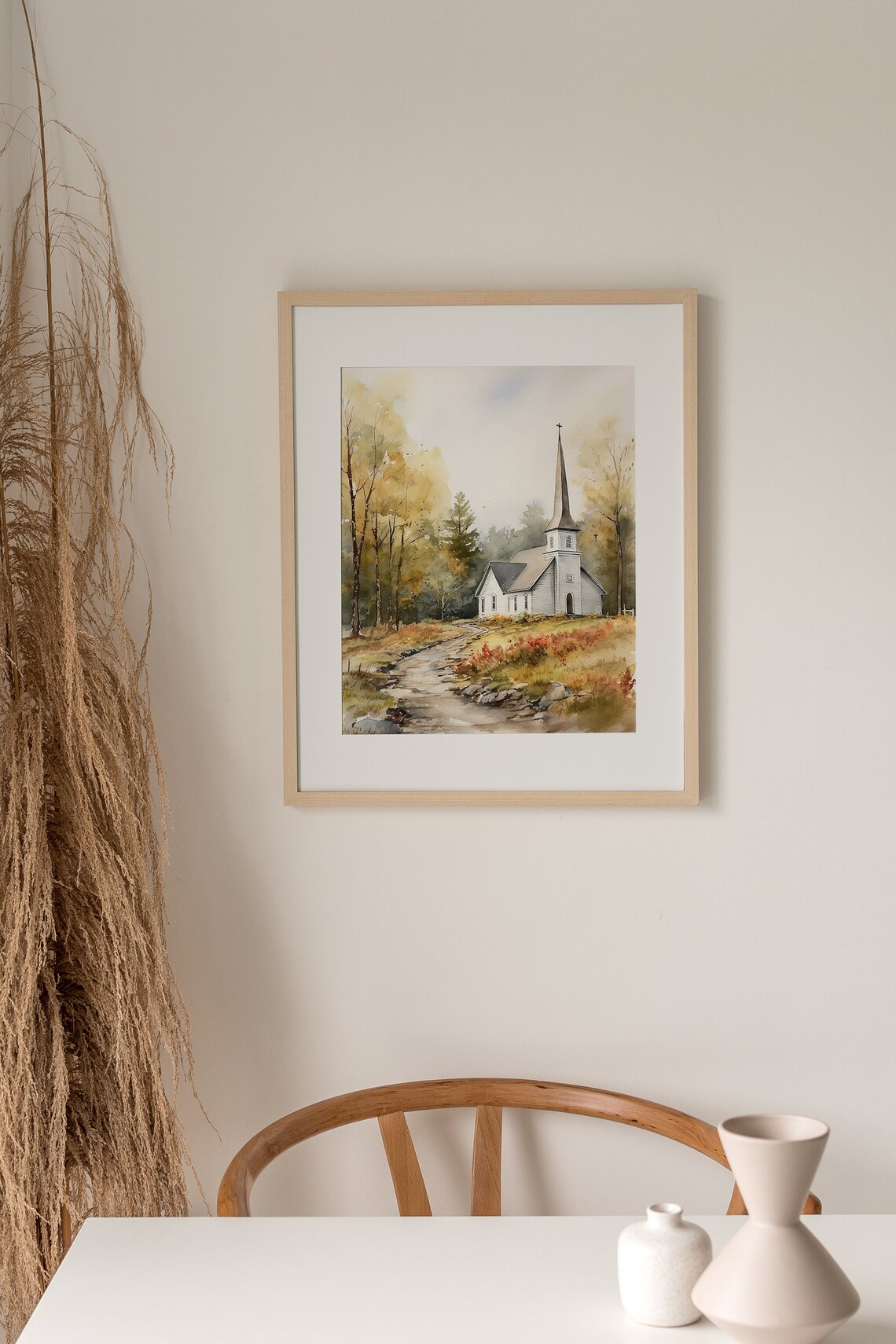 Old Country Church Art Print, North Carolina Landscape - Image 5
