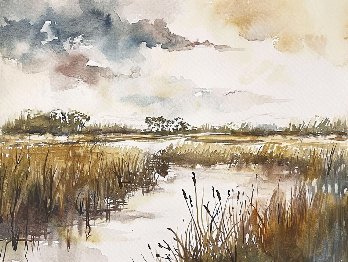 Everglades National Park Watercolor Art Print