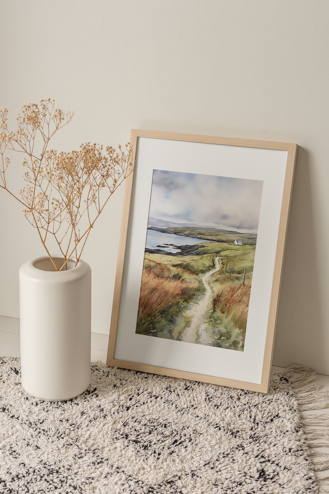 Wild Atlantic Way Ireland Coastal Cottage Art Print - Image 2