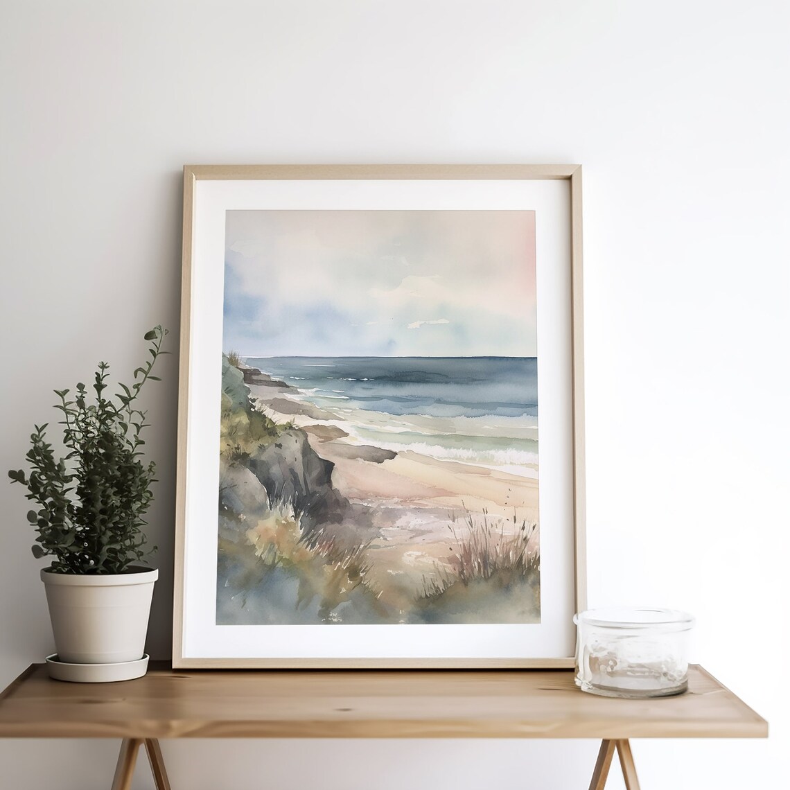 Cape May Coastal Watercolor Art Print, Seaside Decor - Image 5