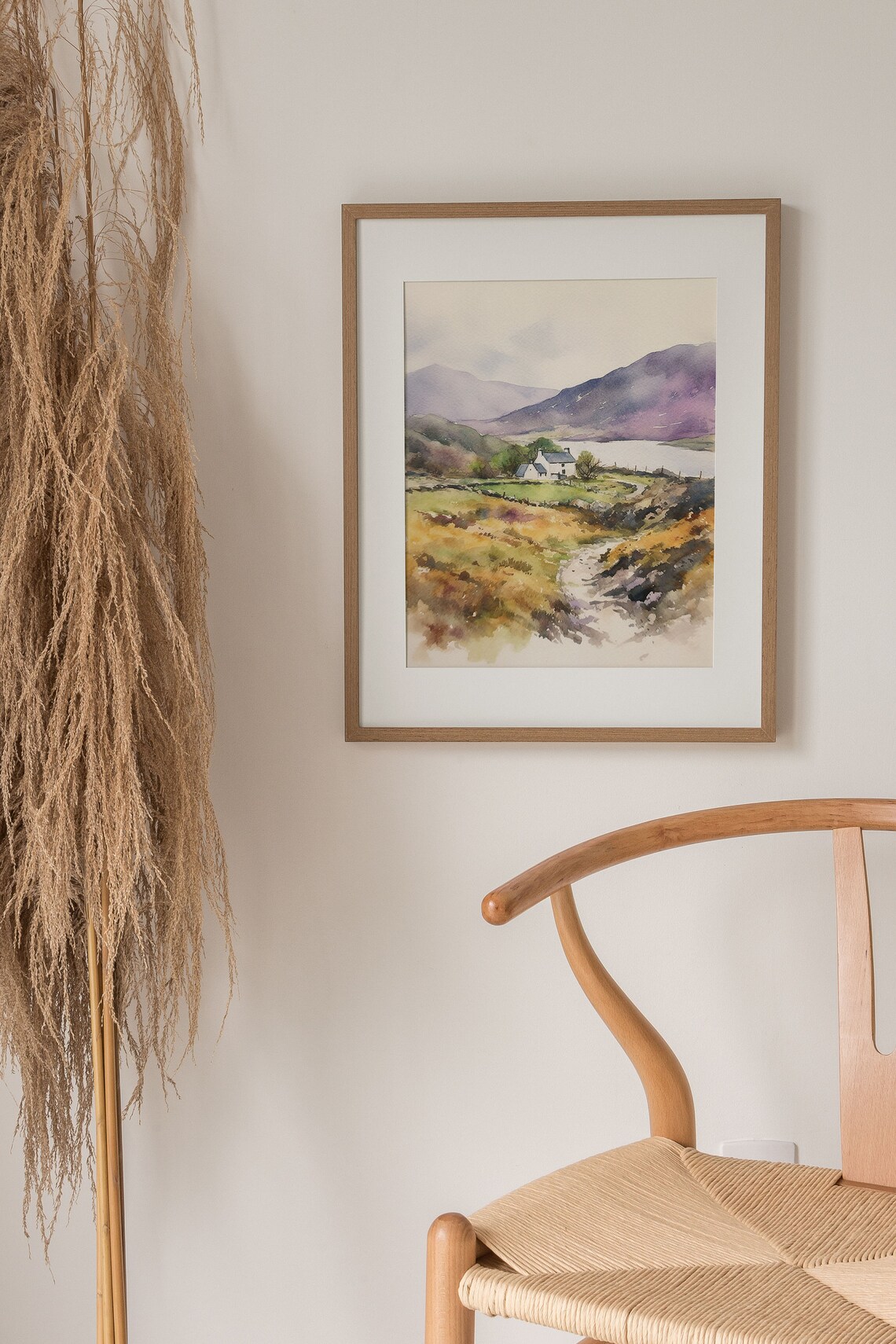 County Clare Irish Countryside Watercolor Art Print - Image 2