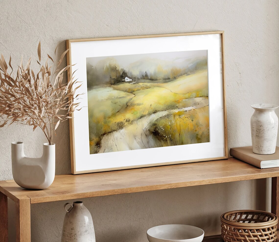Idaho Farm Watercolor Art Print, Rustic Landscape - Image 5