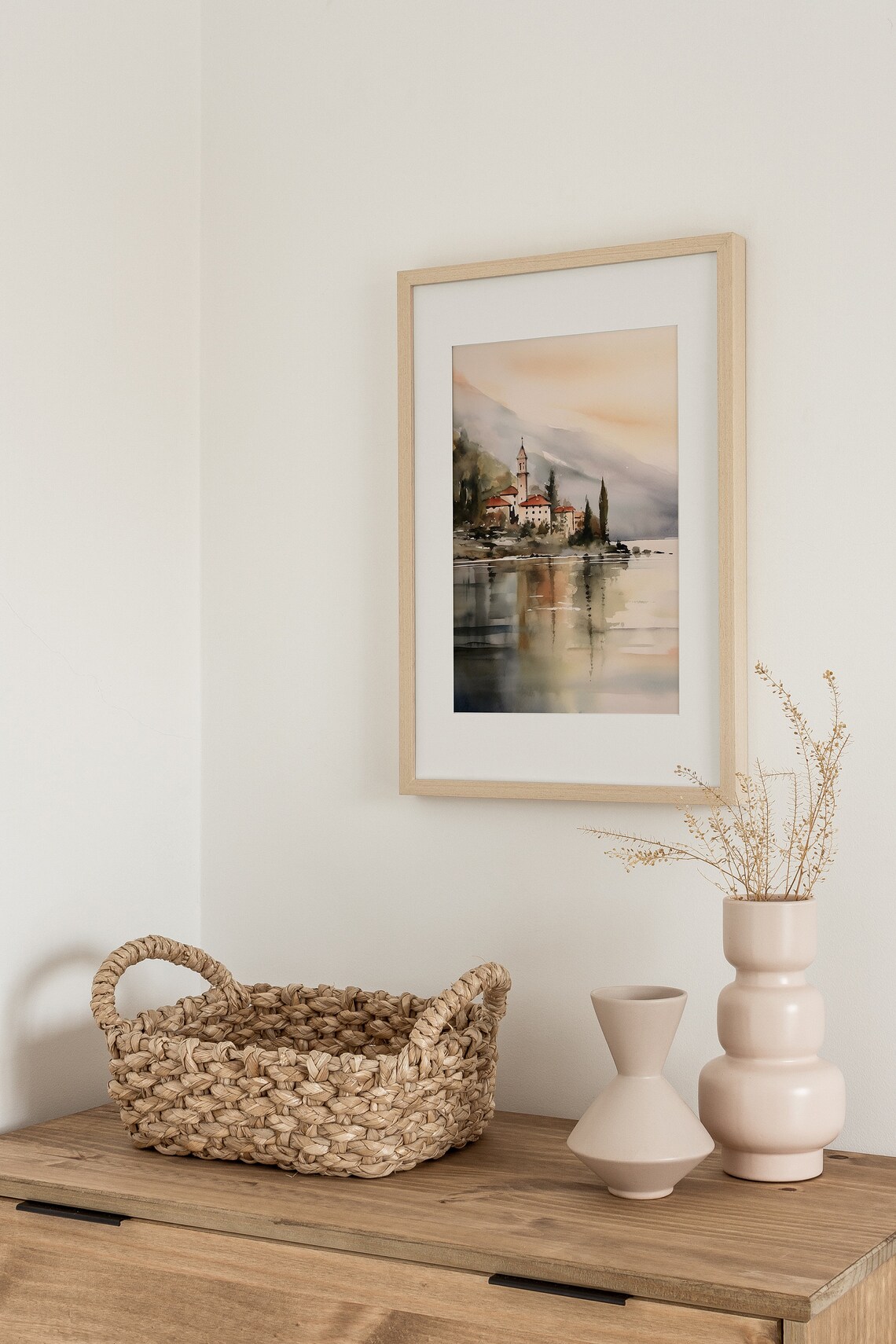 Lake Como Watercolor Bellagio Art Print, Italy - Image 5