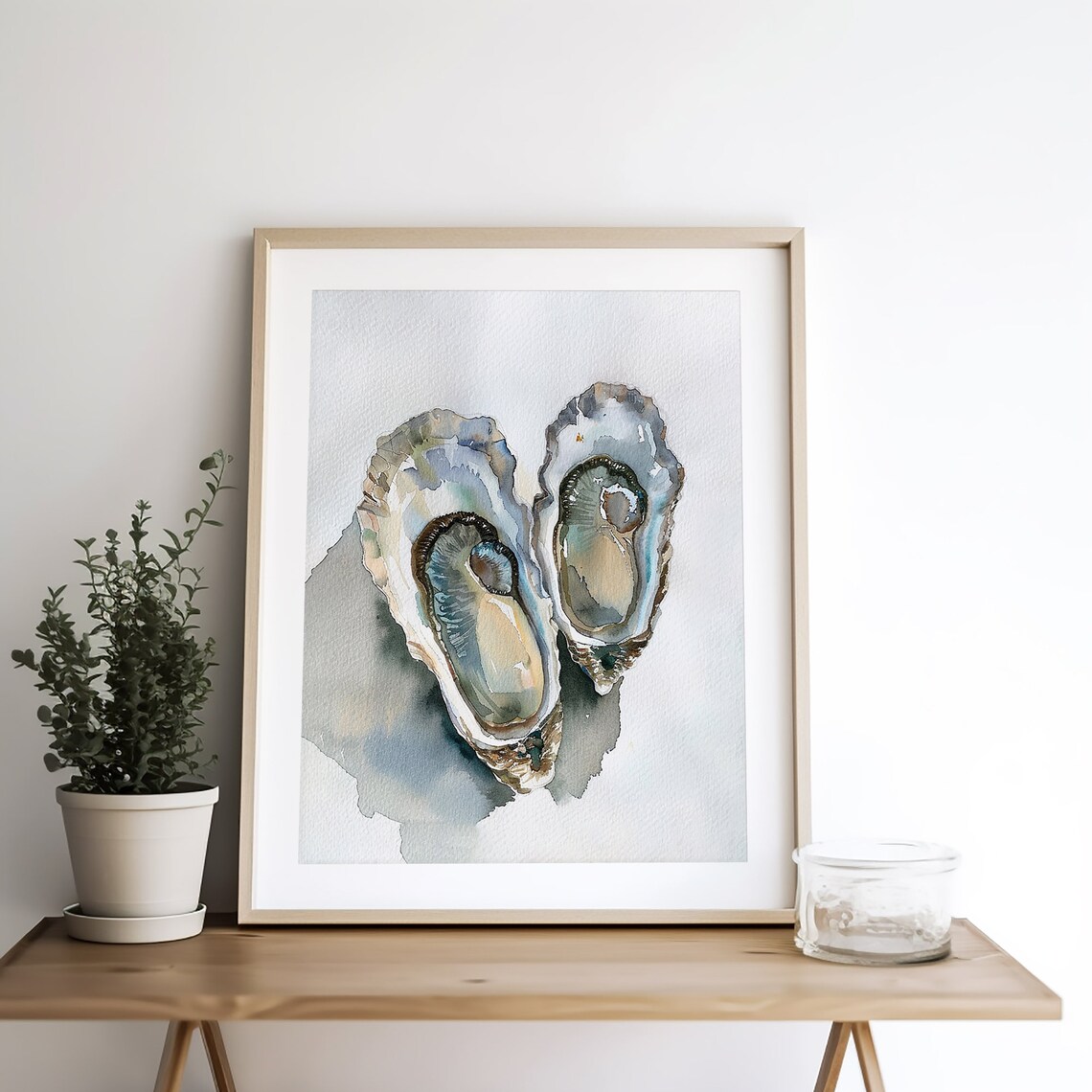 Oyster Painting, Coastal Watercolor Art Print - Image 5