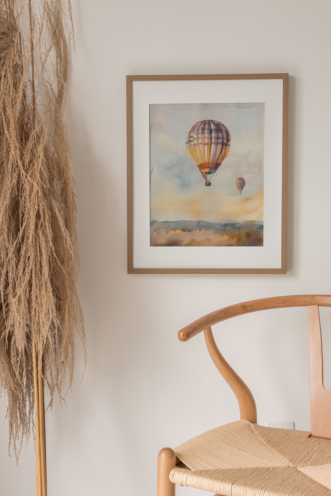 Temecula Valley Hot Air Balloon Watercolor Art Print - Image 5
