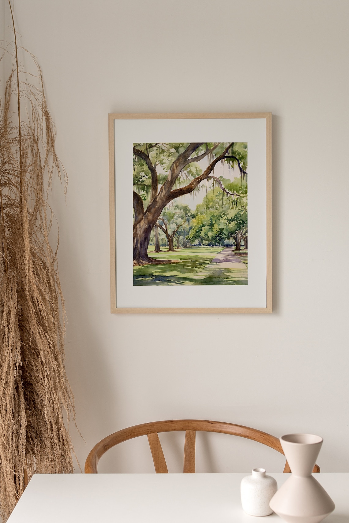 Audubon Park Oak Watercolor Art Print, New Orleans - Image 5
