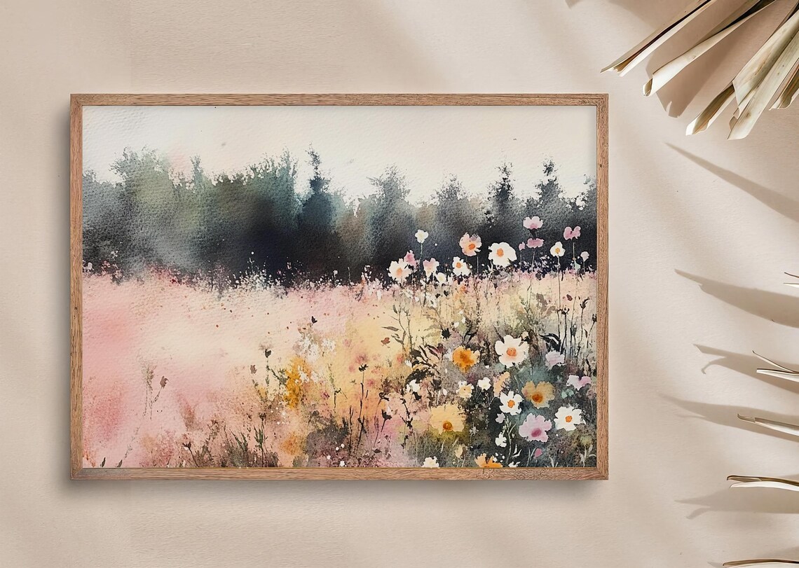 Wildflowers Painting Gunnison Forest Watercolor Art Print - Image 3