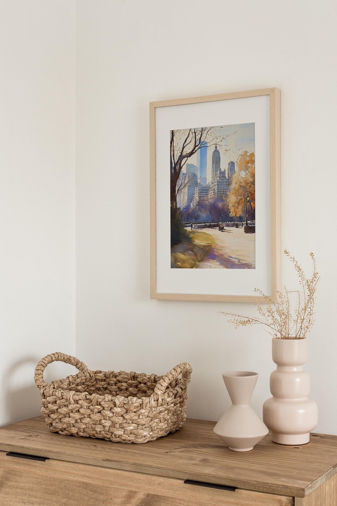 Central Park NYC Watercolor Art Print, Travel Poster - Image 2