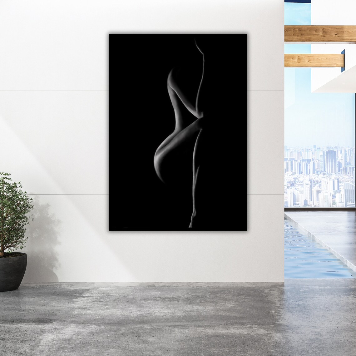 Sensual Woman Portrait Art Print, Modern Decor - Image 2
