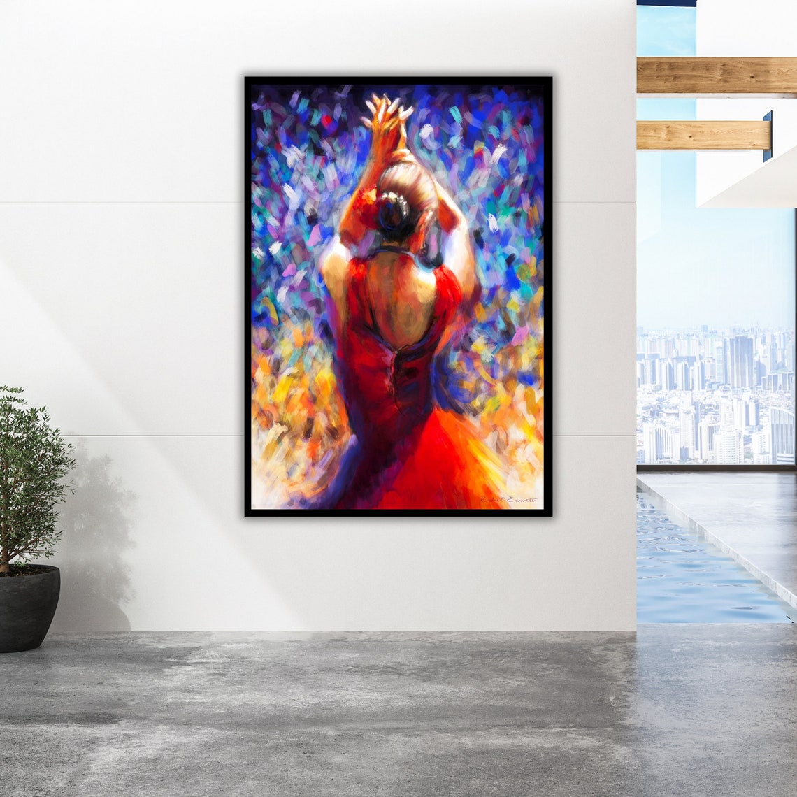 Ballet Ballerina Art Dance Studio Decor Dancing Ballerina Wall Art Pink Tutu Painting Gift For Ballet Enthusiast - Image 5