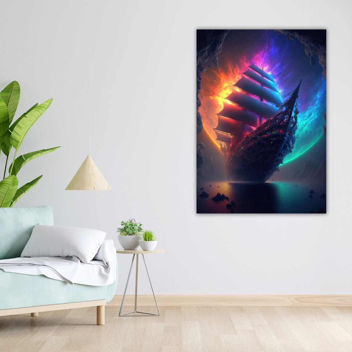 Ocean Majesty Art Ready To Hang Framed Print Nautical Decor Wall Art - Image 5