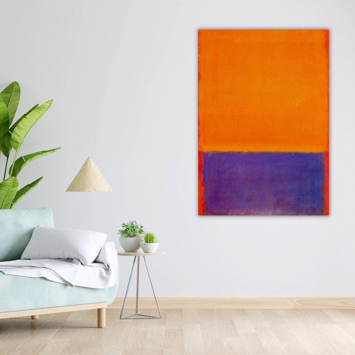 Mark Rothko Style Orange Purple Color Field Abstract Art Poster - Image 4