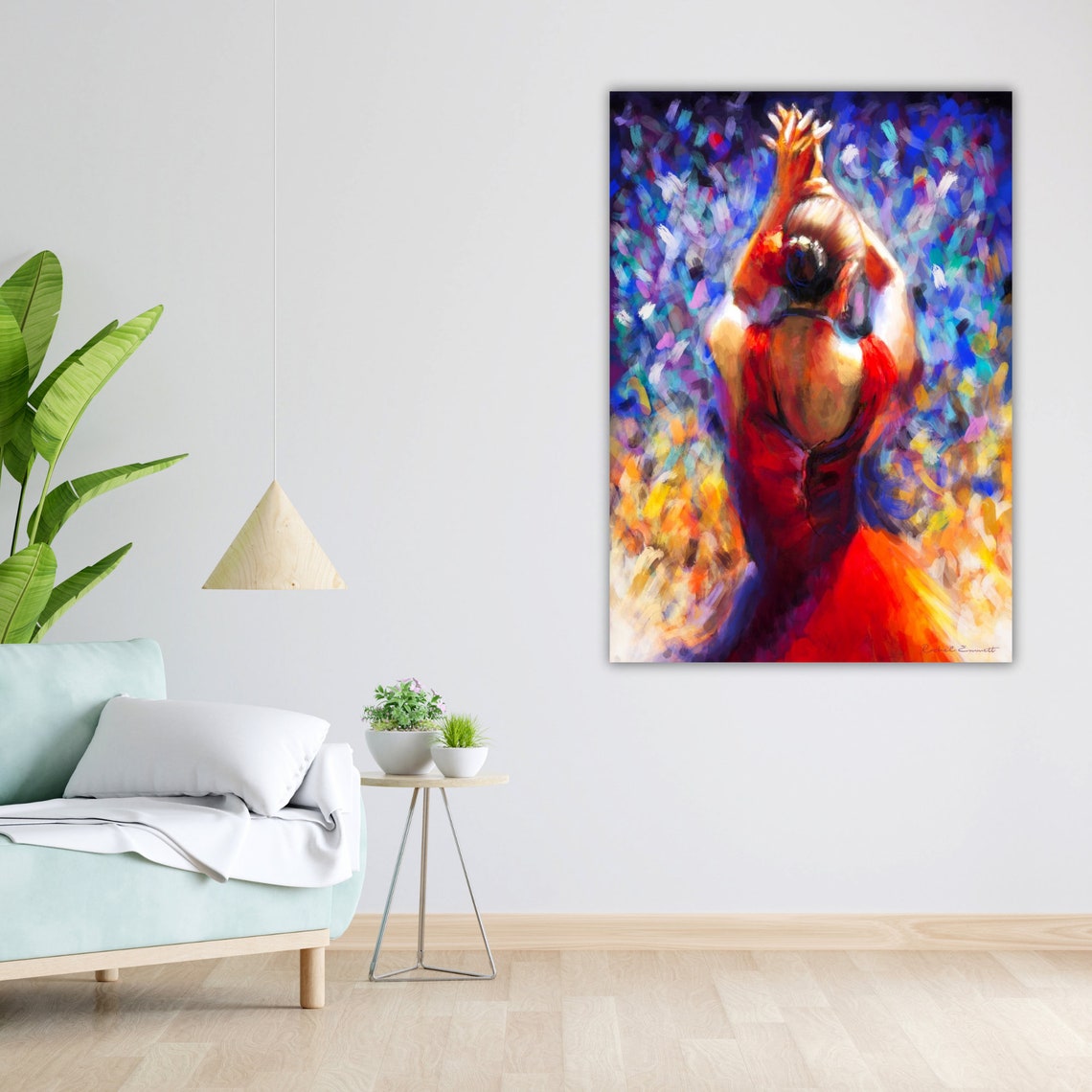 Ballet Ballerina Art Dance Studio Decor Dancing Ballerina Wall Art Pink Tutu Painting Gift For Ballet Enthusiast - Image 4