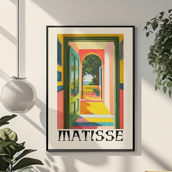 Matisse Colorful Sunlit Doorway Mediterranean Terrace Poster