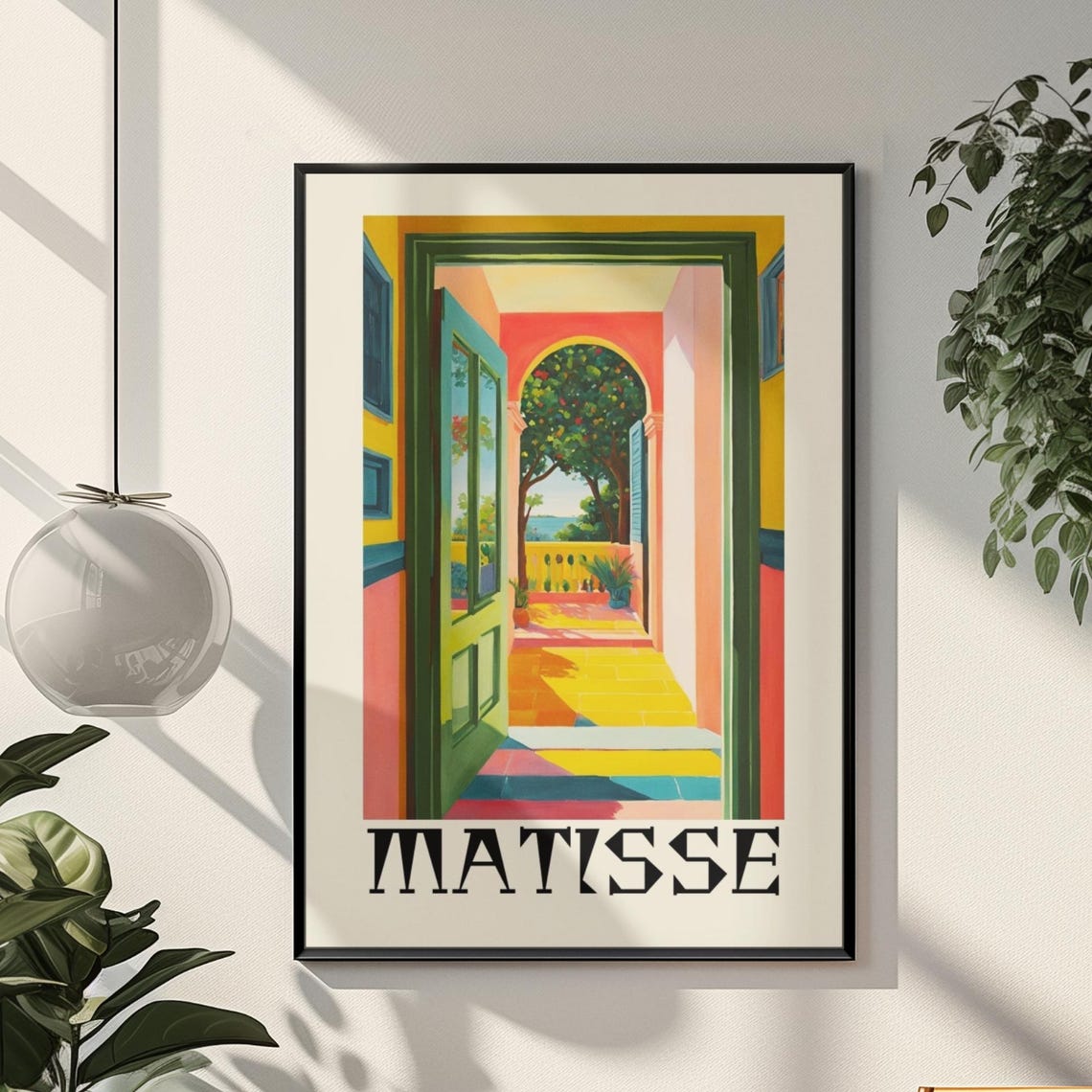 Matisse Colorful Sunlit Doorway Mediterranean Terrace Poster
