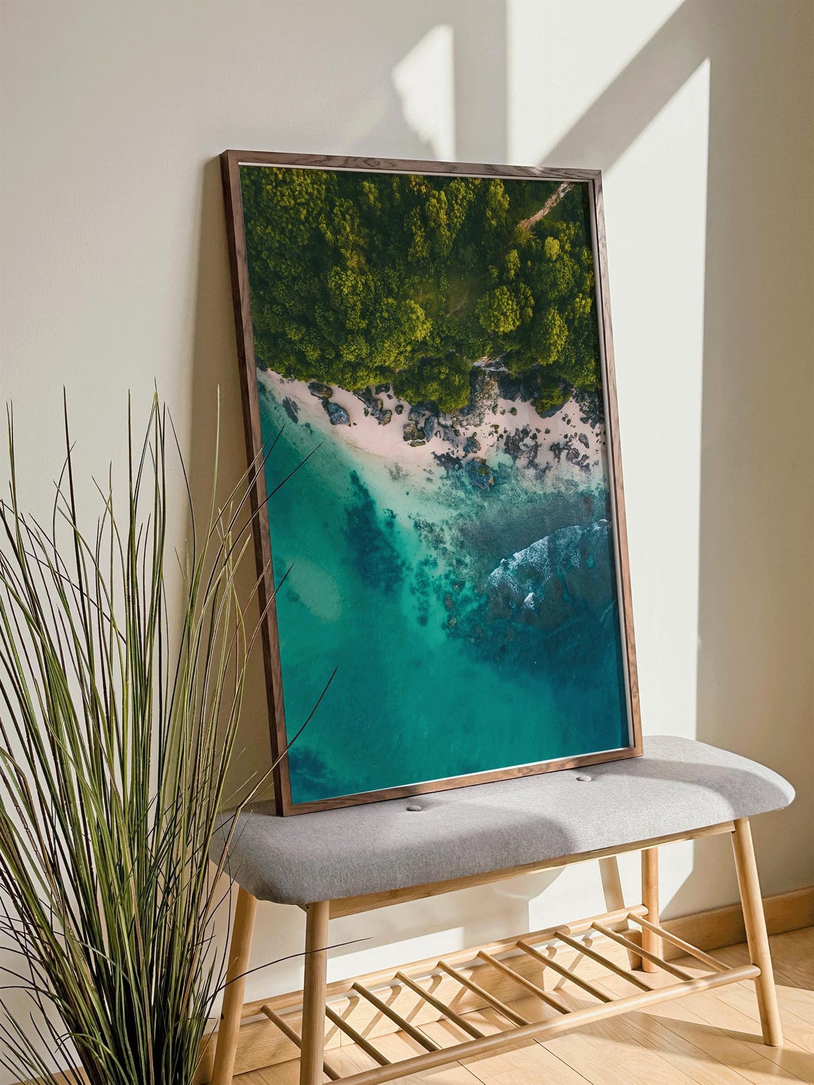 Bali Beach Aerial Photography, Indonesia Travel Poster - Image 5
