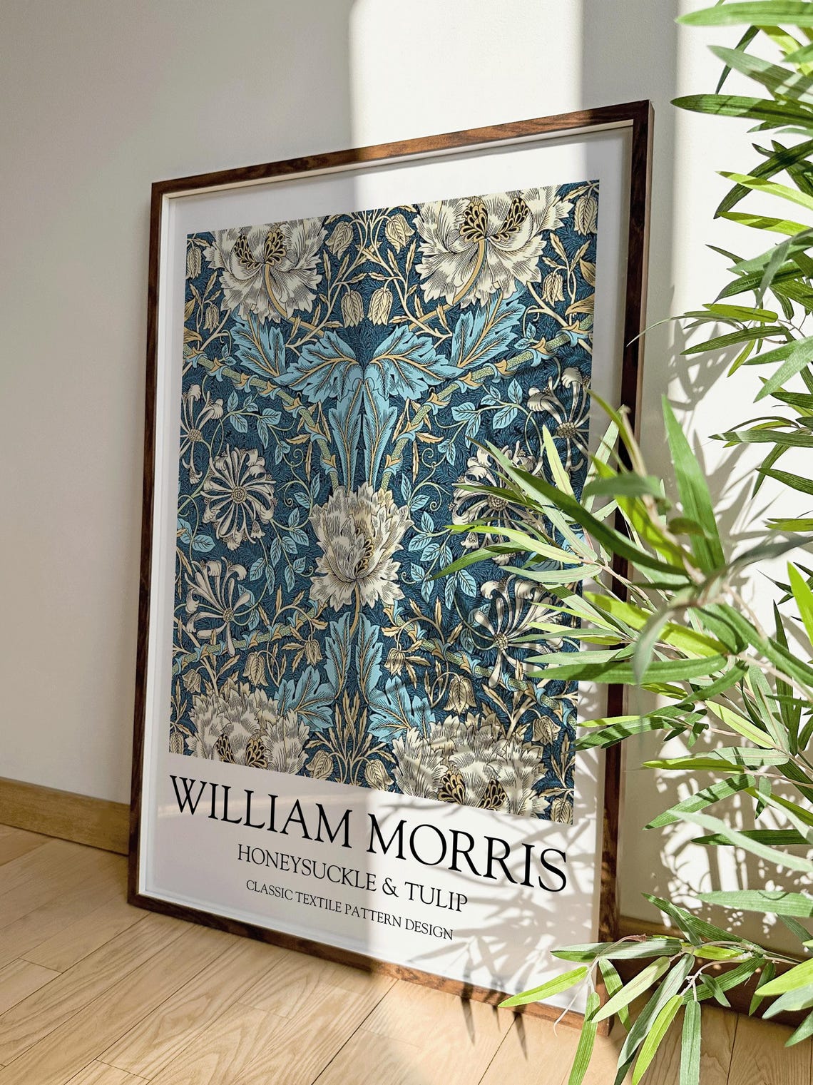 Honeysuckle And Tulip William Morris, Vintage Art Print - Image 4