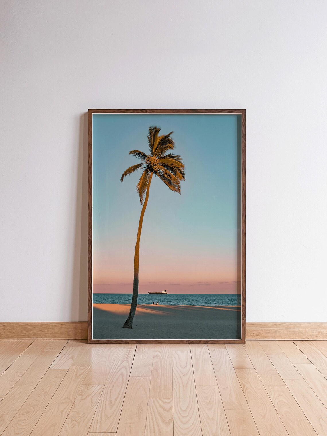 Palm Tree Beach Photography, Summer Sunset Art Print - Image 3