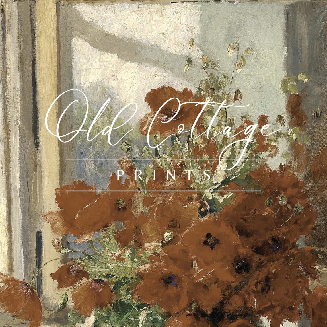 Red Poppies by Sunny Window Vintage Floral Still Life Art Print - Image 2