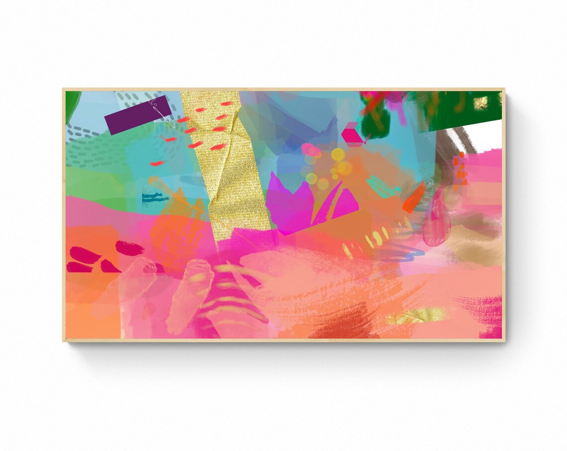 Colorful Abstract Art for Frame TV, Maximalist Print - Image 5
