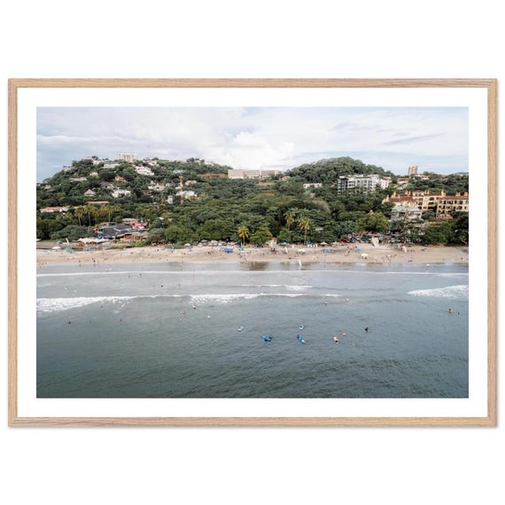 Tamarindo Costa Rica Aerial Beach Print Surfing Photography Tropical Wall Art