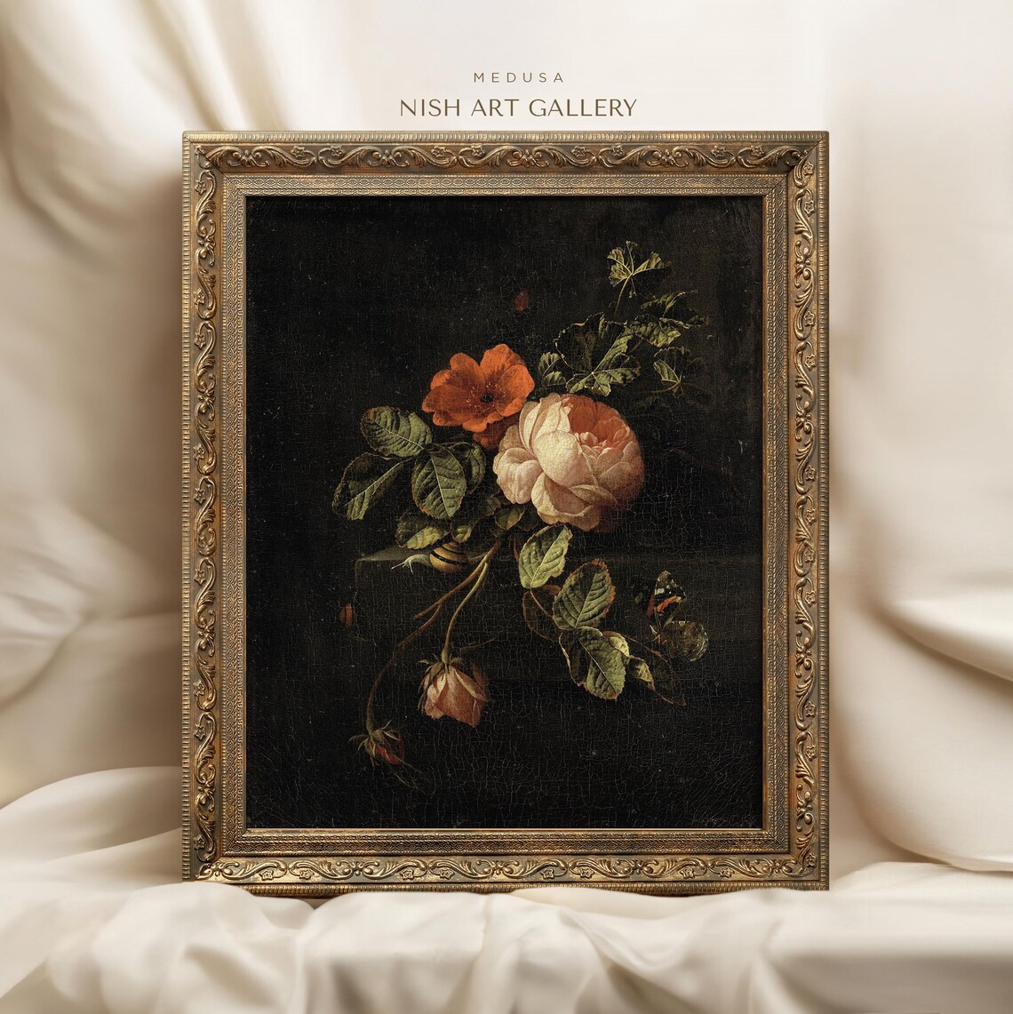 Vintage Floral Botanical Still Life Art Print