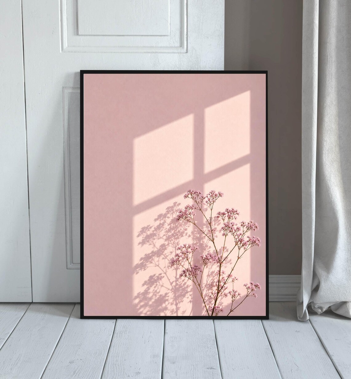 Window Shadow Botanical Minimalist Poster