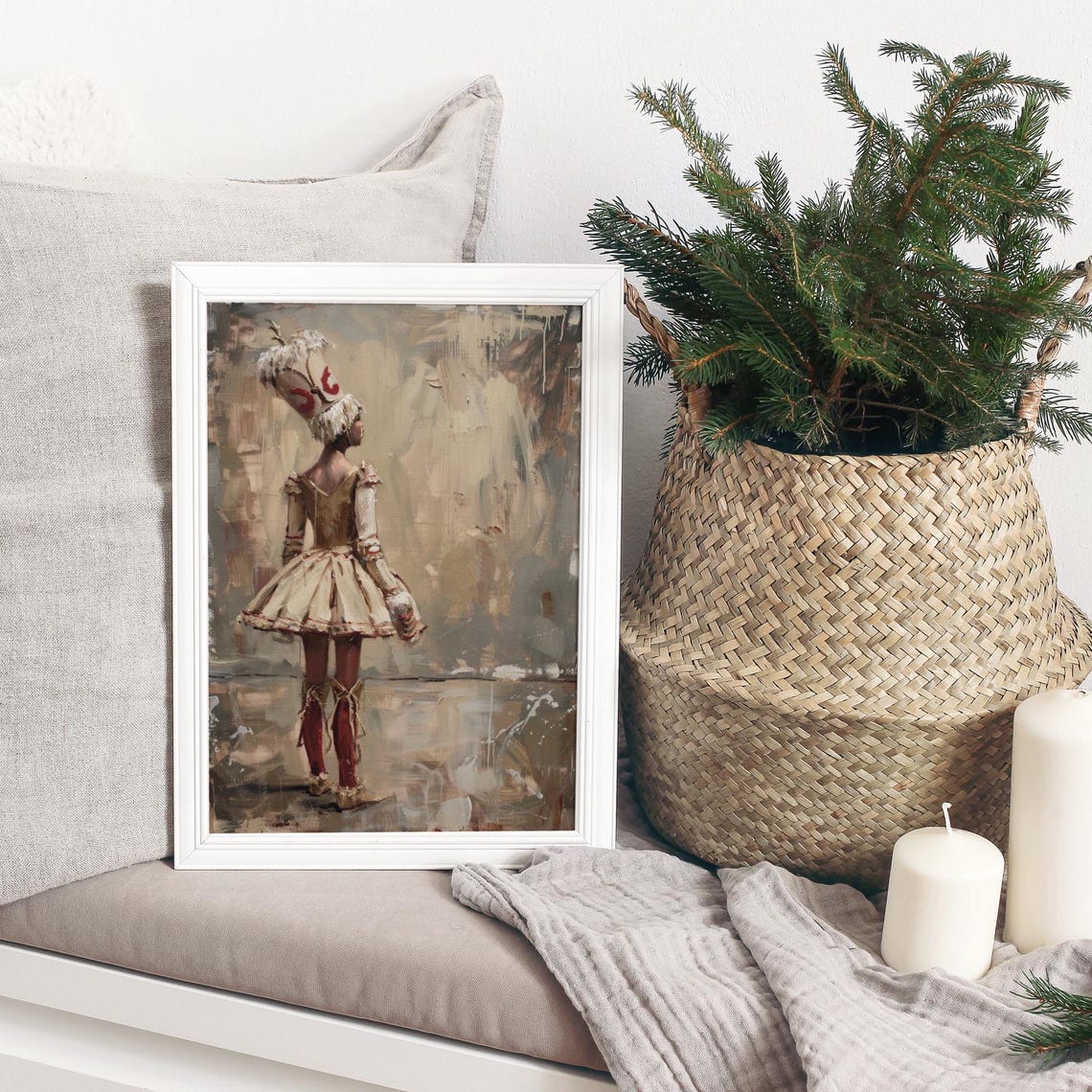 Young Nutcracker Ballet Ballerina Backstage Vintage Theatre Poster - Image 3