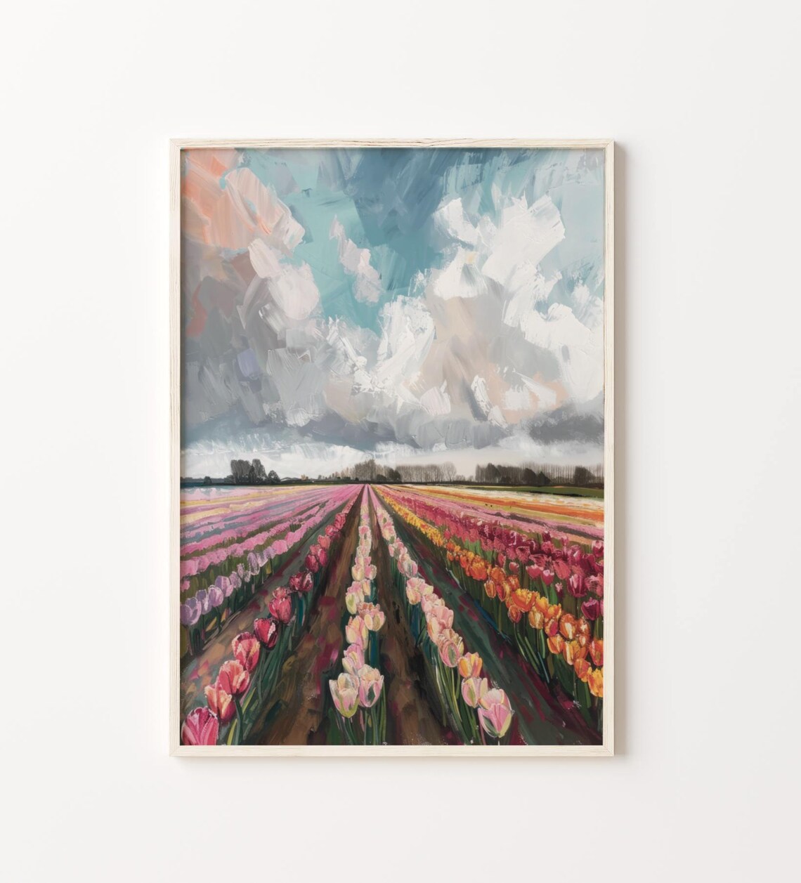 Tulip Field Vintage Botanical Art Print, Amsterdam - Image 4