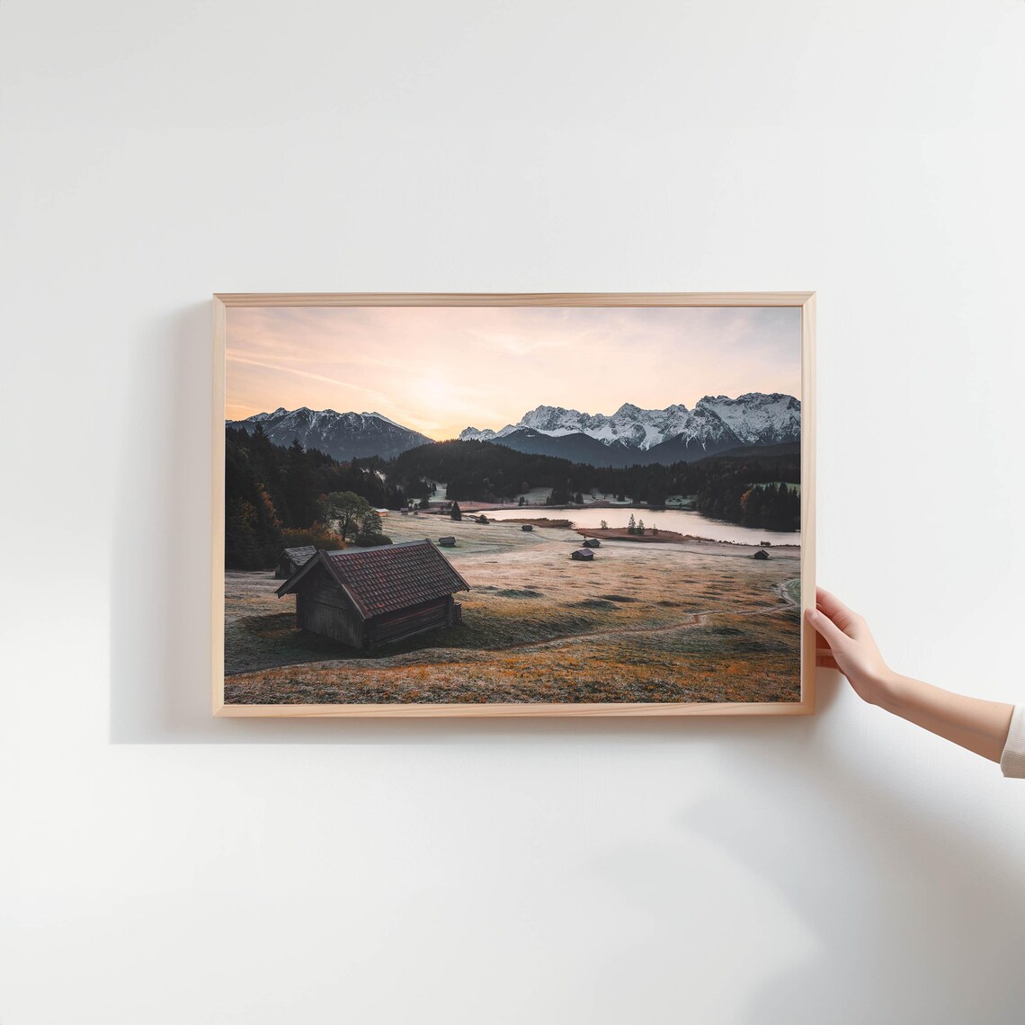 Geroldsee Sunrise, Bavarian Alps Landscape Art Print - Image 2