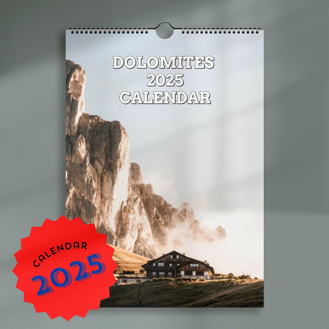 Dolomites Landscape Photography Calendar Wall Planner
