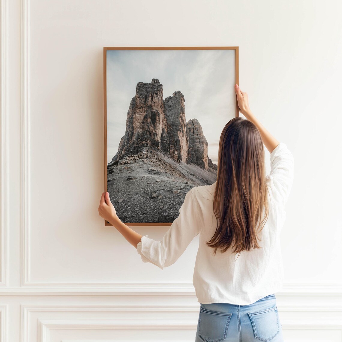 Tre Cime Di Lavaredo Towering Dolomites Italy Mountain Peaks Poster - Image 3