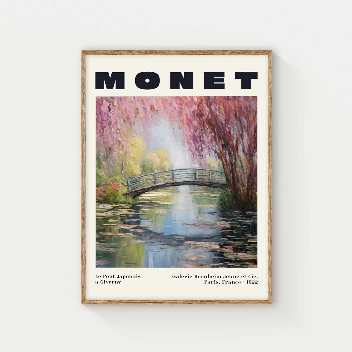 Monet Japanese Bridge at Giverny Art Print