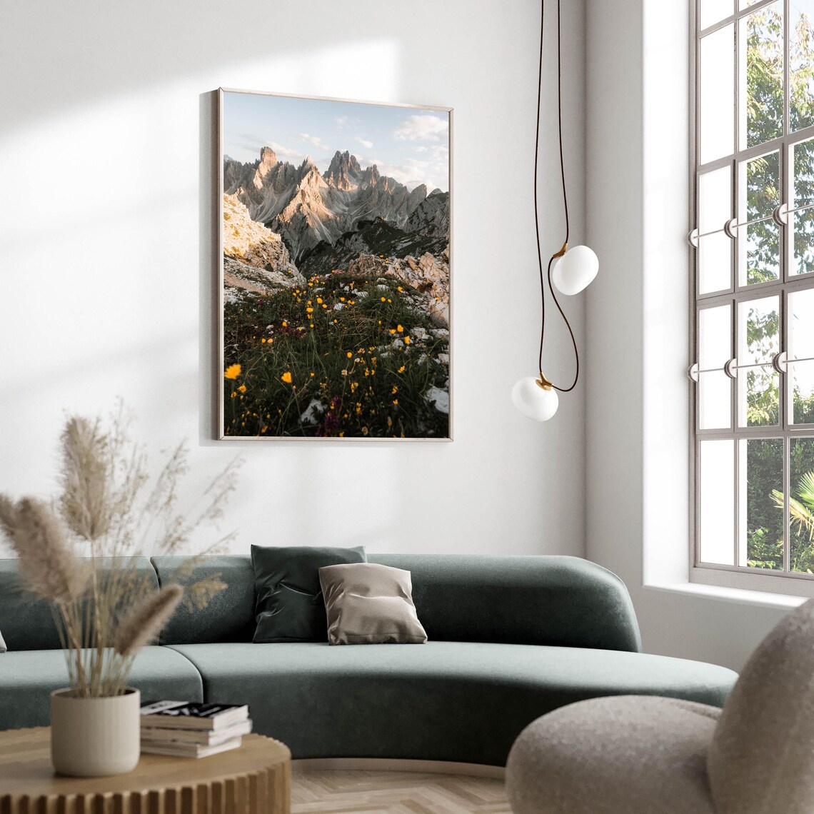 Cadini Di Misurina Dolomites Italy Mountain Travel Poster - Image 2