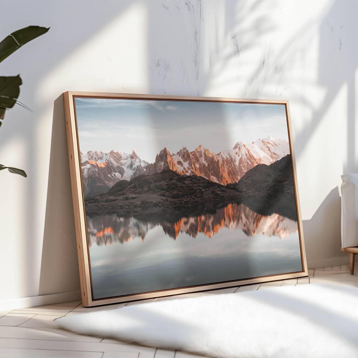 Lac Blanc Sunset Chamonix Alps Art Print - Image 3
