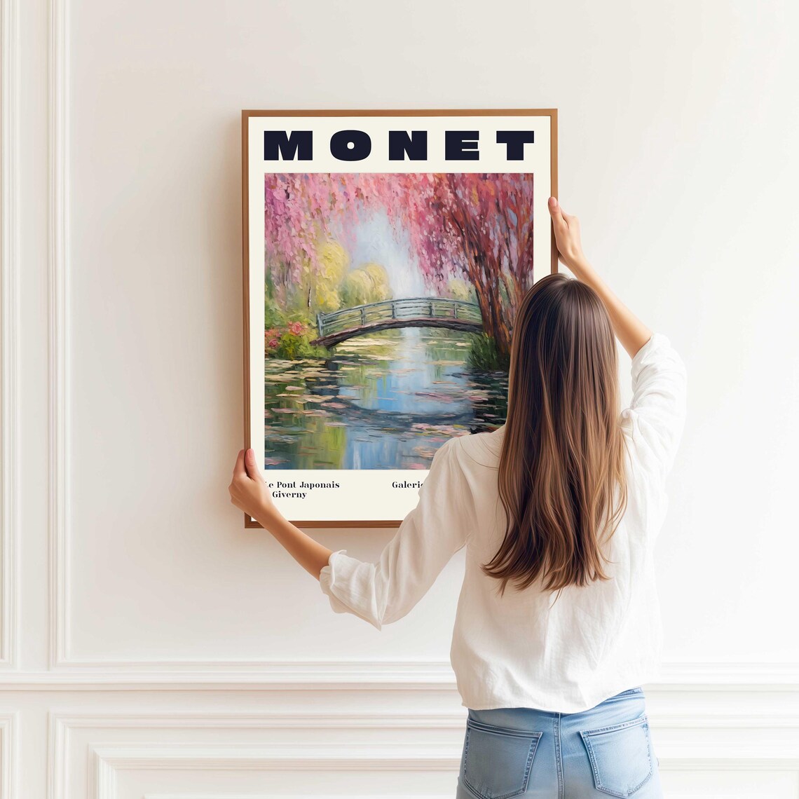 Monet Japanese Bridge at Giverny Art Print - Image 4