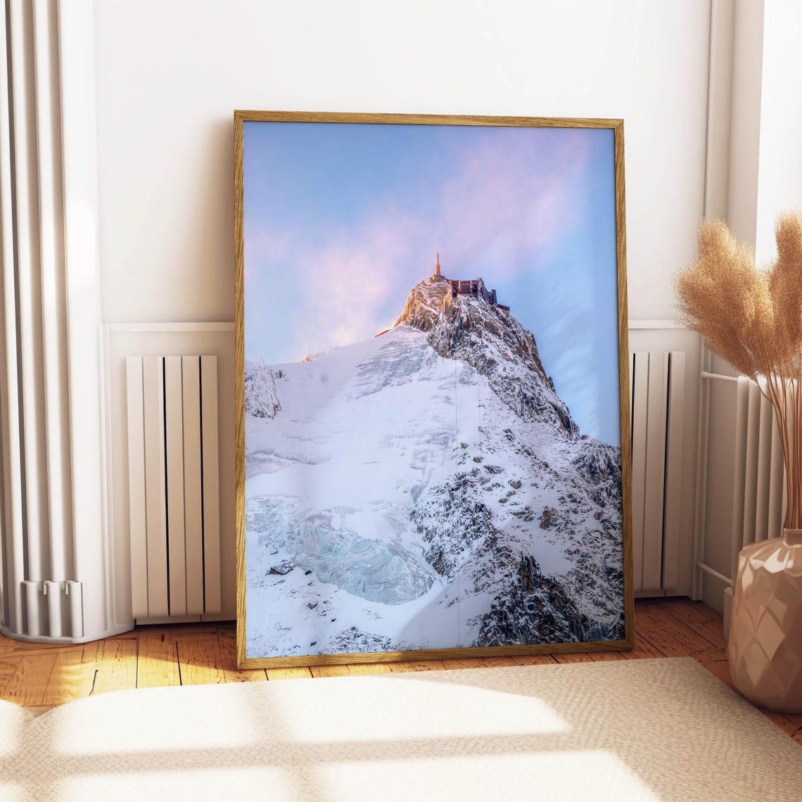 Aiguille du Midi Summit Terrace Dusk Snowy Alpine Peak Poster - Image 4