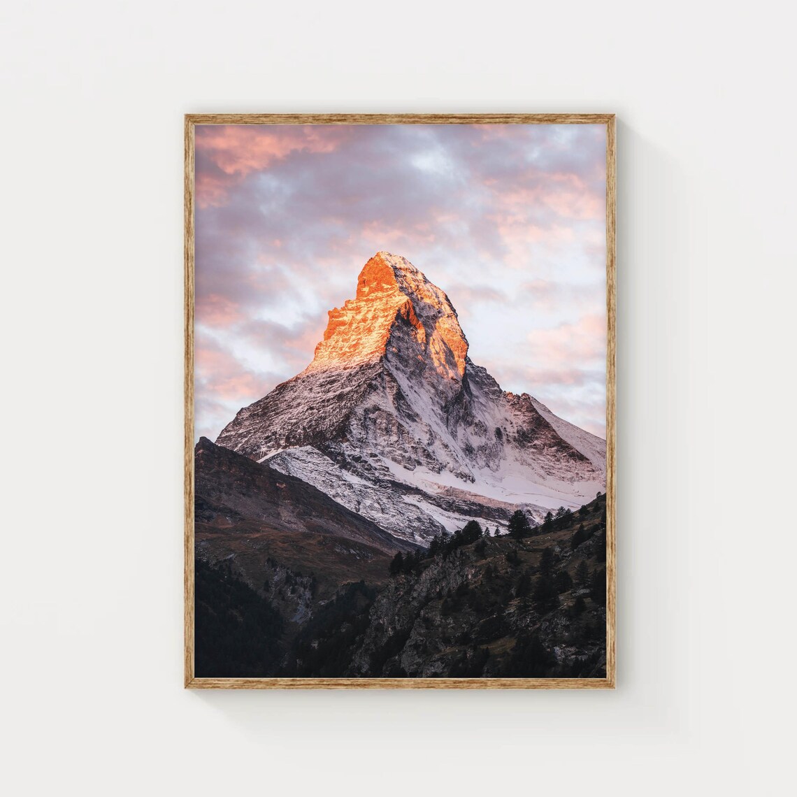 Matterhorn Zermatt Swiss Alps Mountain Art Print