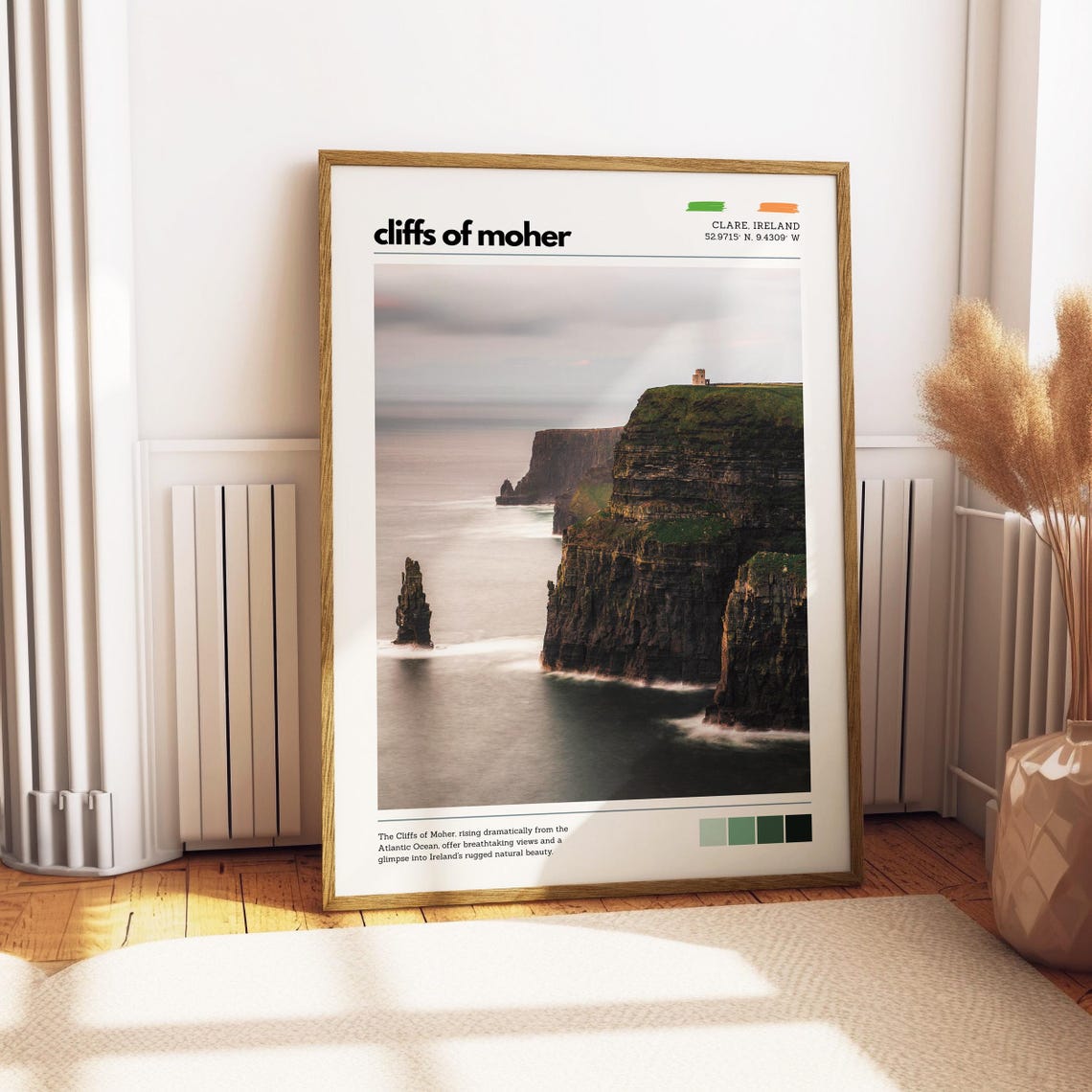 Cliffs Of Moher Atlantic Cliffs Ireland Dramatic Coastline Wall Poster - Image 2