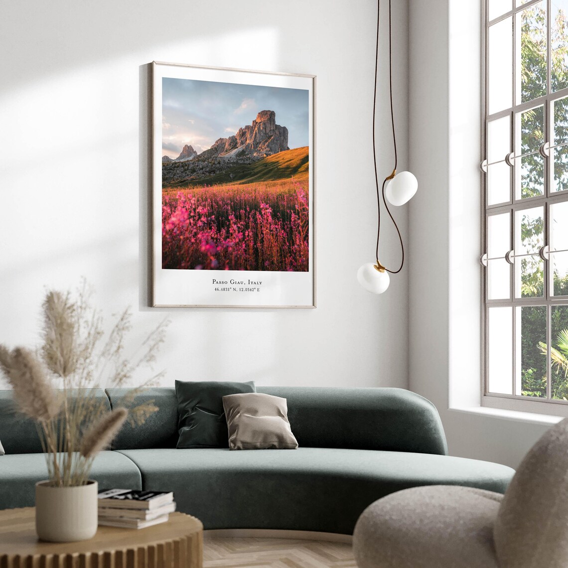 Passo Giau, The Dolomites Mountain Art Print - Image 2